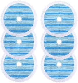 img 4 attached to 🧹 KEEPOW 6 Pack Reusable Replacement Pads for Bissell 3115 SpinWave Hard Floor Expert Wet & Dry Robot Vacuum