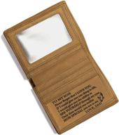 exquisite personalized engraved leather wallet: the ultimate father's men's accessory logo