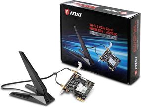 img 2 attached to 🔌 MSI AX 200 WiFi 6 Bluetooth 5.0 PCIe сетевая адаптерная карта с дальней беспроводной связью и поддержкой MU-MIMO (Модель: AX916C)