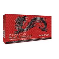 🧤 large microflex black dragon powder-free latex gloves - 243483 logo