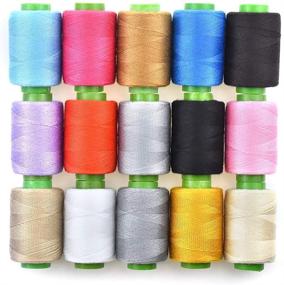 img 1 attached to 🧵 Candofly Embroidery Sewing Threads Set - 96 Color All Purpose Polyester Yarns - Ideal for Stitchwork and Mini Sewing Machines