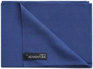 🏖️ aquis adventure microfiber sports towel: quick-drying comfort for beach or yoga - blueberry (x-large/29 x 55 inches) logo