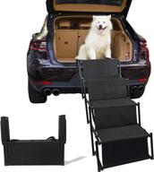 maxpama extra-wide portable dog ramp for large dogs, high truck car suv, folding dog step with non-slip surface, lightweight safety ramp supports 170-200 lbs logo