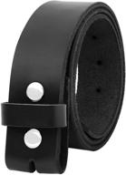 👔 stylish men's belt accessory: falari replacement genuine leather 8005 black 34 logo