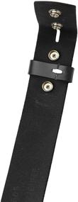 img 2 attached to 👔 Stylish Men's Belt Accessory: Falari Replacement Genuine Leather 8005 BLACK 34