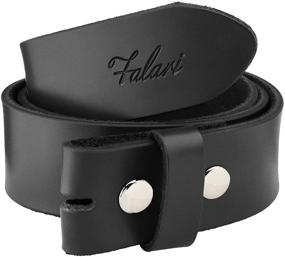 img 3 attached to 👔 Stylish Men's Belt Accessory: Falari Replacement Genuine Leather 8005 BLACK 34