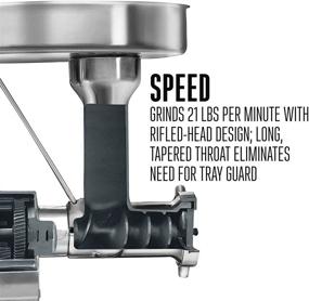 img 2 attached to 🥩 Commercial Grade 1.5 HP Meat Grinder & Sausage Stuffer by WESTON BRANDS: Power-Packed Performance, Stainless Steel Construction