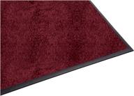 🔒 guardian platinum series indoor wiper floor mat – rubber with nylon carpet, 2'x2', burgundy: ultimate protection for your floors logo