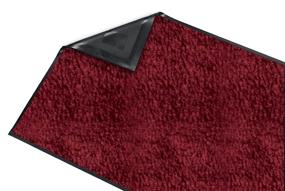 img 2 attached to 🔒 Guardian Platinum Series Indoor Wiper Floor Mat – Rubber with Nylon Carpet, 2'x2', Burgundy: Ultimate Protection for Your Floors