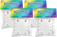 efficient scumbug oil absorbing sponge 4 pack: say goodbye to oil residue! logo