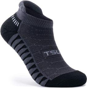 img 2 attached to Ultimate Comfort: TSLA Men's 6-Pairs Athletic 🧦 No Show Socks with Cushioned Comfort and Breathable Mesh