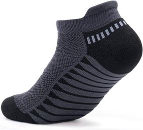 img 1 attached to Ultimate Comfort: TSLA Men's 6-Pairs Athletic 🧦 No Show Socks with Cushioned Comfort and Breathable Mesh