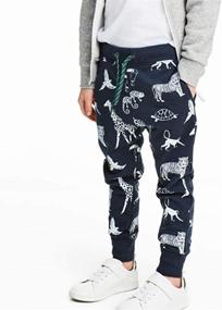 img 3 attached to 🌈 EULLA Cartoon Rainbow Drawstring Sweatpants - Stylish and Comfortable Boys' Clothing in Pants