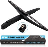 👏 wiper kits replacement parts for ns 2008-2013 rogue, ns qashqai, and 2011-2016 ns juke suv - wti new rear windshield wiper set arm blade fit 28780jm00a logo