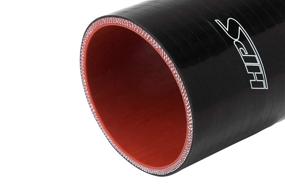 img 2 attached to 🔥 HPS HTSC-268-BLK High Temperature Silicone Straight Coupler Hose, 75 PSI Max Pressure, 3" Length, 2-11/16" ID, Black