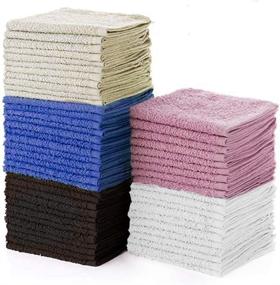 img 4 attached to 🔮 Simpli-Magic 79264 12x12 Cotton Washcloths, Multi Color, 60 Pack