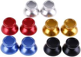 img 4 attached to Enhance Gaming Experience with VizGiz 3 Pair Aluminum Alloy Joystick Caps for Xbox ONE & PS4 Controllers