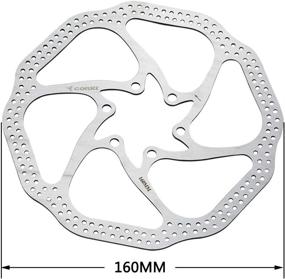 img 1 attached to 🚲 Corki Bike Disc Brake Rotor: 140mm, 160mm, 180mm, 203mm with 6 Bolts - Perfect Fit for Road Bike, Mountain Bike, MTB, BMX