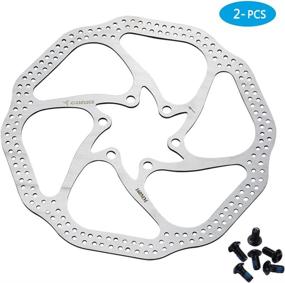 img 2 attached to 🚲 Corki Bike Disc Brake Rotor: 140mm, 160mm, 180mm, 203mm with 6 Bolts - Perfect Fit for Road Bike, Mountain Bike, MTB, BMX