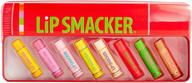 восхитительный lip smacker, путешествующий в баночке под названием "радужный сундучок с бальзамом для губ": для чарующих губ весь день! логотип