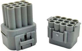 img 3 attached to 🔌 MUYI 5 Kit 12 Pin Way Superseal IP67 Waterproof Connector: High-Quality PA66 Nylon Housing Terminal Sockets for AC/DC Connection, 2.2mm Series, 17-20 AWG: Gray