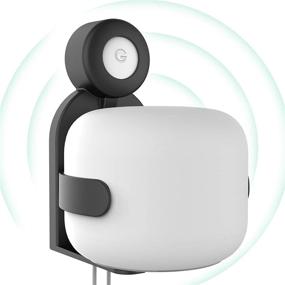 img 1 attached to Превосходный крепеж для маршрутизатора Google Nest WiFi без винтов для меш-системы Google WiFi