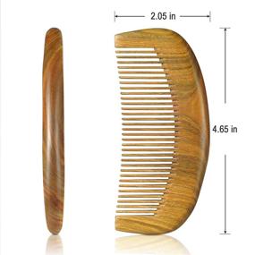 img 3 attached to 🧔 BFWood Sandalwood Beard Comb for Men, Portable Beard Detangler Tool for Facial Hair and Mustache, Pocket Size