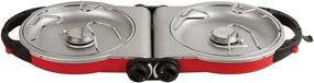 img 3 attached to 🔥 Coleman Fold N Go™ InstaStart™ 2-Burner Propane Stove,Red: Compact & Convenient Cooking Solution