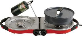 img 2 attached to 🔥 Coleman Fold N Go™ InstaStart™ 2-Burner Propane Stove,Red: Compact & Convenient Cooking Solution