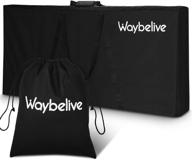 waybelive 2-piece bean bag game carrying bag set - durable canvas cornhole case with weatherproof bean bag tote for easy transport логотип