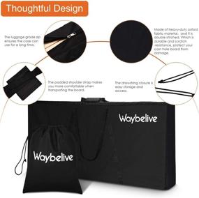 img 2 attached to Waybelive 2-Piece Bean Bag Game Carrying Bag Set - Durable Canvas Cornhole Case with Weatherproof Bean Bag Tote for Easy Transport