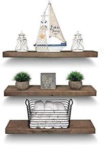 img 1 attached to Rustic Farmhouse Tier Floating Shelf