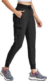 img 4 attached to 👖 Willit Women's Lightweight Cargo Hiking Pants for Athletic Outdoor Travel Jogging - Quick-Dry, Water-Resistant Workout Trousers