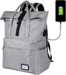 backpack racksuck charging college shoulder logo