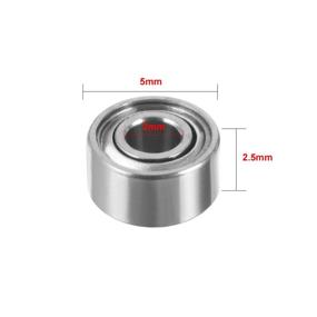 img 1 attached to 🔩 Uxcell 2mm x 5mm x 2.5mm Shielded Miniature Bearing - Power Transmission Products