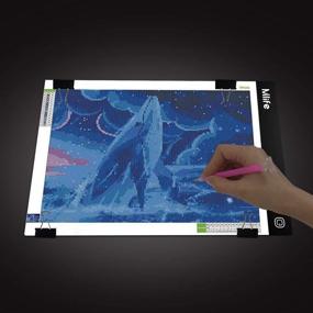 img 3 attached to 💎 Upgraded Diamond Painting Light Box - Mlife B4 LED Light Pad, Dimmable Tracing Light Board with 4 Fasten Clips, Ideal for Sketching, Animation, Drawing