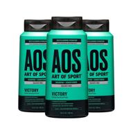 🚿 art of sport men's shampoo and conditioner (3-pack) - victory scent - sulfate free 2-in-1 with natural botanicals - deep cleansing for hair and dry scalp - 13.5 fl oz logo