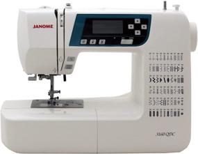 img 4 attached to 🧵 Janome 3160QDC Computerized Sewing Machine (New 2020 Tan Color) with Accessories Bundle - Hard Cover, Extension Table, Quilt Kit, and More!