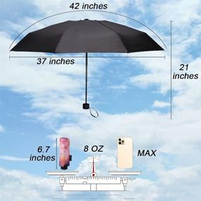 img 3 attached to Ultimate Protection with NOOFORMER Lightweight Windproof Umbrella