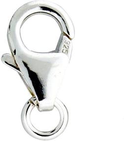 img 1 attached to Sterling Silver Curved Lobster Clasps