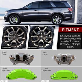 img 3 attached to 🟢 Зеленые защитные колпачки AOOA для Dodge Durango - комплект из 4 штук