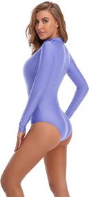 img 1 attached to High-Performance Long Sleeve Adult Ballet Dance Leotards for Women by Speerise