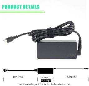 img 3 attached to 🔌 45W USB-C/Type C Laptop Charger for HP Chromebook X360 and Pavilion X360