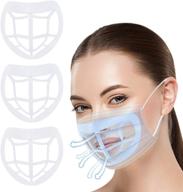 👃 wigood yarui 3 pack nose pads lipstick protection bracket support, 3d silicone bracket for improved breathing space and reusable nose & mouth bracket логотип