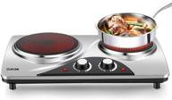 🔥 cukor electric hot plate: powerful 1800w portable stove for fast heat-up and cooking efficiency. perfect for dorms, offices, homes, and camping! logo