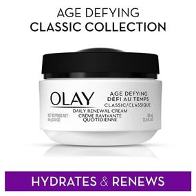 img 1 attached to 💆 Olay Age Defying Classic Daily Renewal Cream, Facial Moisturizer, 2.0 fl oz - Pack of 3 (Packaging may Vary)