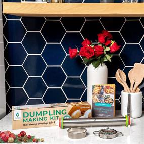 img 3 attached to Dumpling Maker Set - Includes Rolling Pin with Thickness Rings, Dumpling Press, Dumpling 🥟 Maker, and Dumpling Cutter - Molde Para Empanadas - Cooking Gift Set for Easy Homemade Dumplings