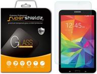 📱 supershieldz tempered glass screen protector for samsung galaxy tab 4 8.0 - anti scratch, bubble free, 8 inch logo