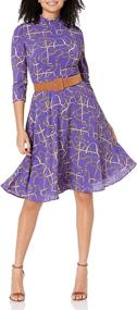 img 2 attached to Donna Morgan Womens Stretch Printed Women's Clothing in Dresses
