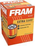 🔧 fram extra guard ph2 oil filter: reliable 10k mile change interval spin-on filter logo